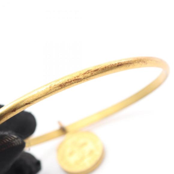 CHANEL Authentic Gold Logo Bracelet